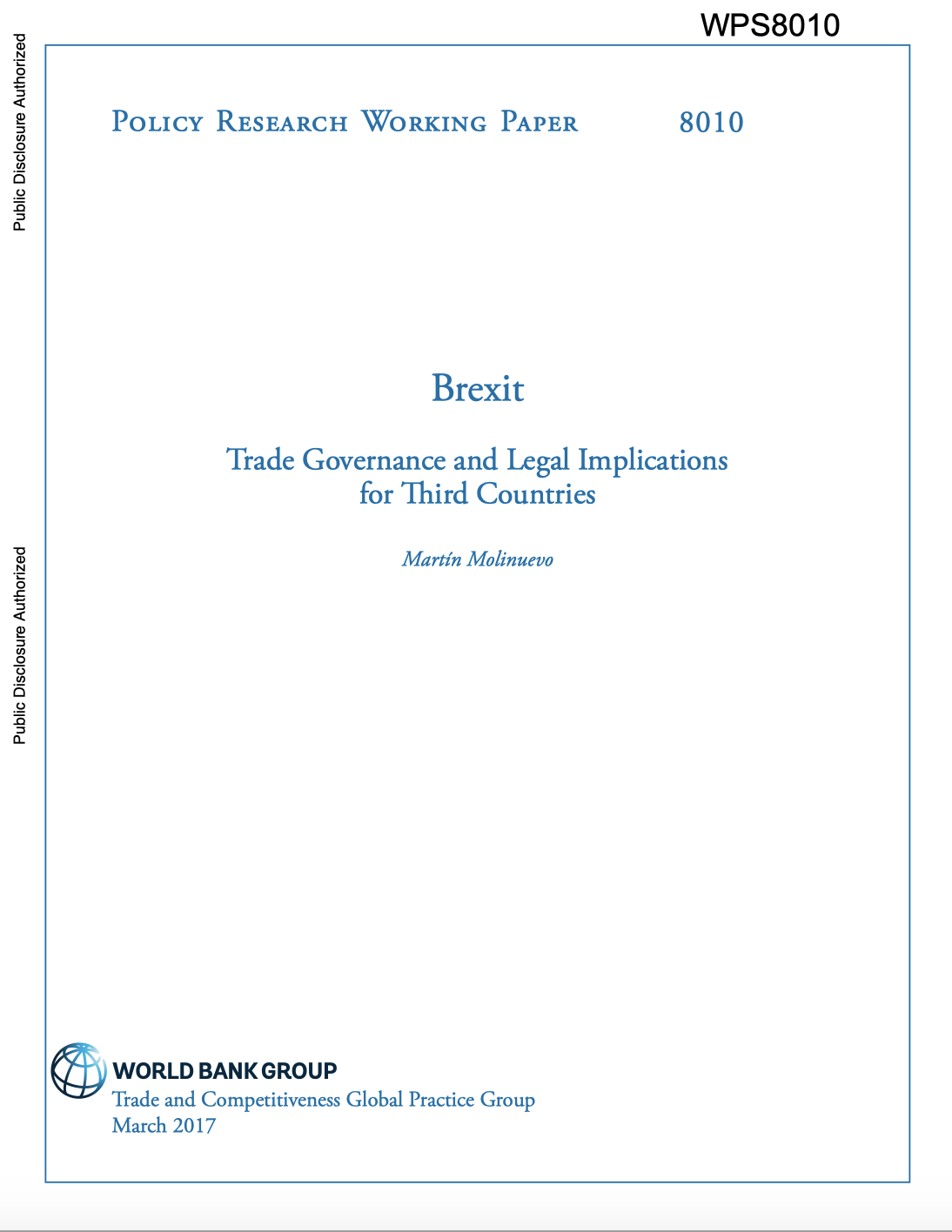 Brexit: Trade Governance And Legal Implications For Third Countries